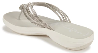 Thumbnail 2: Clarks Clarks Womens Cloudsteppers Breeze Gem Flip Flop Sandals 