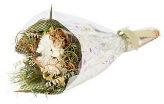 Thumbnail 2: Naturally Silk Naturally Silk Cream Blossom Spring Bouquet 