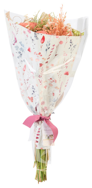 Thumbnail 1: Naturally Silk Naturally Silk Coral Blossom Spring Bouquet 