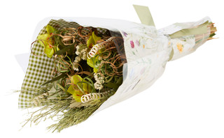 Thumbnail 2: Naturally Silk Naturally Silk Orchid Spring Bouquet 