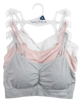 Thumbnail 1: Nautica Nautica Womens 3 Pk Heathered Seamless Bras 