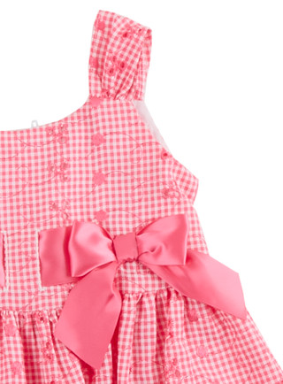 Thumbnail 4: Bonnie Jean Bonnie Jean Toddler Girl Sleeveless Gingham Eyelet Dress 