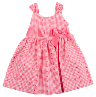 Thumbnail 2: Bonnie Jean Bonnie Jean Toddler Girl Sleeveless Gingham Eyelet Dress 