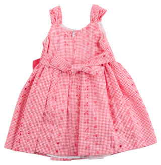 Thumbnail 3: Bonnie Jean Bonnie Jean Toddler Girl Sleeveless Gingham Eyelet Dress 