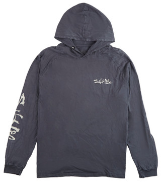 Thumbnail 2: Salt Life Salt Life Mens Long Sleeve Legacy Salt Wash Hooded Shirt 