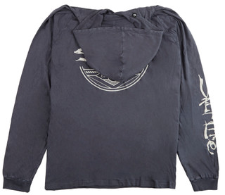 Thumbnail 3: Salt Life Salt Life Mens Long Sleeve Legacy Salt Wash Hooded Shirt 