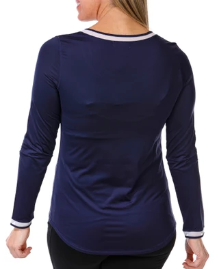 Thumbnail 2: Golftini Golftini Womens Active Long Sleeve Mesh Trim Top 