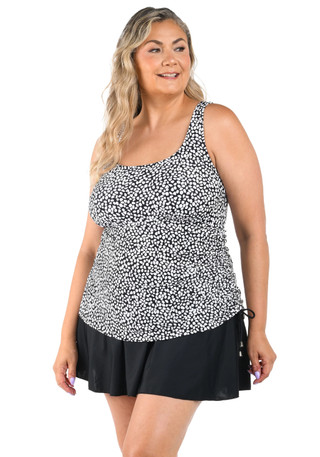 Thumbnail 1: Maxine of Hollywood Maxine of Hollywood Plus Adjustable Tank Swim Dress 