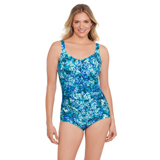 Thumbnail 1: Shape Solver Shape Solver Womens Floral Frenzy One Piece Swimsuit 