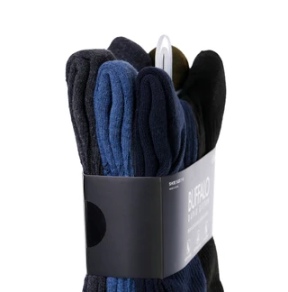 Thumbnail 3: Buffalo Buffalo David Bitton Mens Everyday Crew Socks 6-Pack 