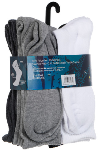 Thumbnail 2: Quiksilver Mens 8 Pk Half Cushioned Crew Socks 