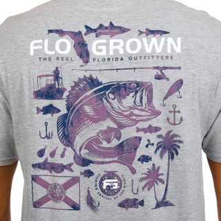 Thumbnail 3: FloGrown FloGrown Mens Short Sleeve Freshwater Fishing Tee 