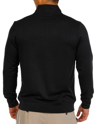 Thumbnail 2: TAILORBYRD Tailorbyrd Mens Ottoman Knit Quarter Zip Jacket 