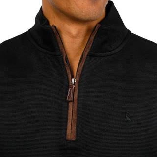 Thumbnail 3: TAILORBYRD Tailorbyrd Mens Ottoman Knit Quarter Zip Jacket 