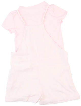 Thumbnail 2: No Comment No Comment Big Girls 2 Pc Striped Romper & Tee Set 