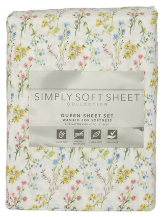 Thumbnail 3: SIMPLY SOFT Simply Soft Home Bedding 4 Pc Floral Sheet Set 