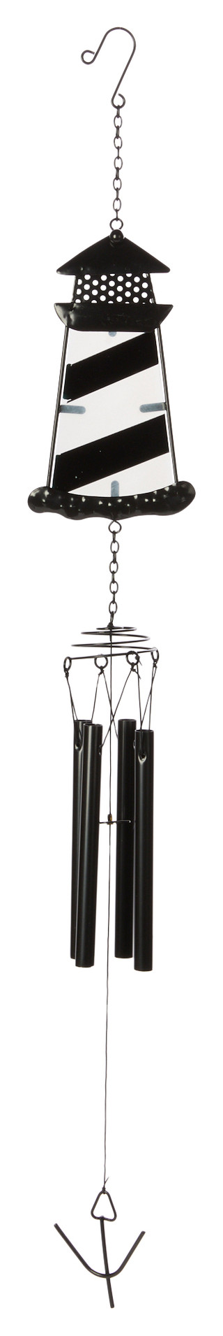 Thumbnail 1: JD YEATTS JD Yeatts 29 in Striped Lighhouse Wind Chime 