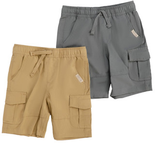 Thumbnail 1: Weatherproof Little Boys 2 Pk Solid Tech Cargo Shorts Set 