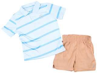 Thumbnail 1: Aeropostale Aeropostale Little Boys 2 Pc Striped Polo & Shorts Set 