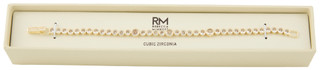 Thumbnail 1: REBECCA MINKOFF Rebecca Minkoff Gold Tion Round Bezel Bracelet 