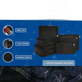 Thumbnail 4: Life is Good Life Is Good 6 Pc Travel Packing Cube Set 