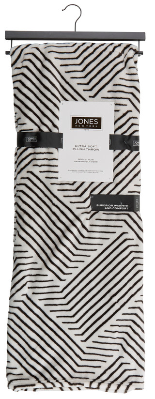 Thumbnail 2: JONES NEW YORK 50'' x 70''Zebra Print Ultra Soft Plush Throw 
