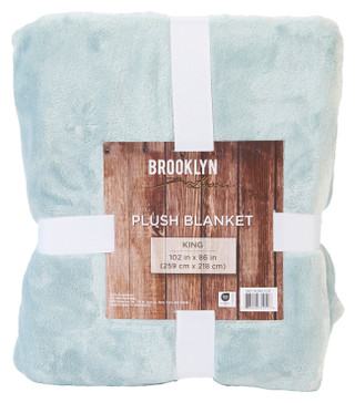 Thumbnail 1: Brooklyn Loom Brooklyn Loom King Plush Blanket 102x86in 