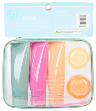 Thumbnail 2: Bliss Bliss 7 Pc Travel Bottle & Hardcase Set 