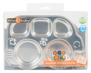 Thumbnail 1: INNOBABY Innobaby Stainless Divided Platter Plate 