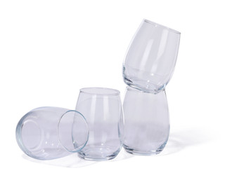 Thumbnail 2: Home Essentials Home Essentials 4 Pk Red Series Stemless Wine Glasses 