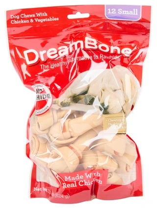 Thumbnail 1: DREAM BONE Dream Bone 12 Pk Small Chicken & Veggies Dog Chews 