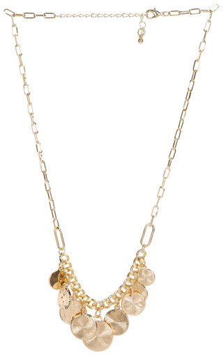 Thumbnail 3: REBECCA MINKOFF Rebecca Minkoff Gold Tone Coin Evil Eye Necklace 