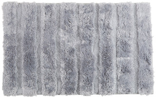 Thumbnail 1: CHD Home Textiles CHD Home Textile 20x32in. Pearl Stripe Micro Bath Rug 