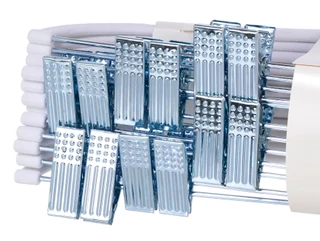 Thumbnail 3: Laura Ashley LAura Ashley 12-Pack Velvet Suit Hangers with Clips  White 