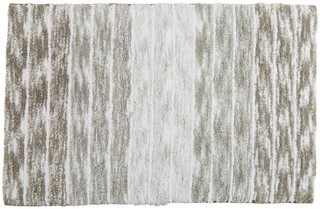 Thumbnail 1: Devgiri Devgiri 24x36in. Vertical Cotton Tonal Stripe Bath Rug 