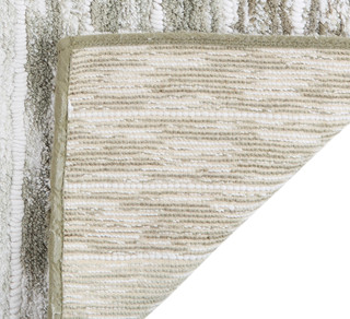 Thumbnail 2: Devgiri Devgiri 24x36in. Vertical Cotton Tonal Stripe Bath Rug 