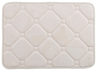Thumbnail 1: Lavish Lavish 17 x 24 in. Lux Tile Memory Foam Bath Rug 