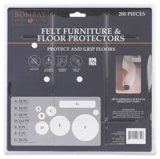 Thumbnail 2: Bombay Bombay 200 Pc Felt Furniture & Floor Protectors 