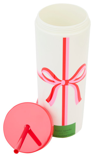 Thumbnail 3: KATE SPADE 24 oz Candy Bow Insulated Tumbler with Straw 