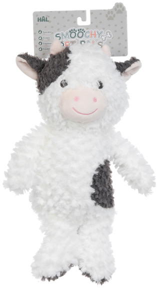 Thumbnail 1: Smoochy Pet Pals Smoochy Pet Pals 14 In Fuzzy Cow Pet Toy 