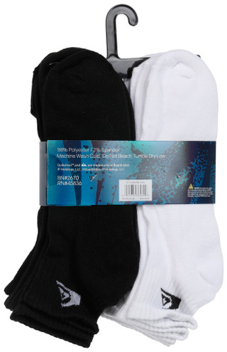 Thumbnail 3: Quiksilver Mens 8 Pk Half Cushion Quarter Socks 