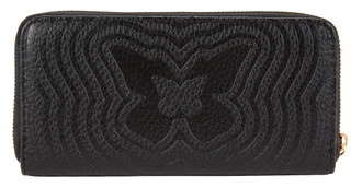 Thumbnail 2: Rampage Embossed Butterfly Single Zip Wallet 
