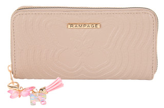 Thumbnail 1: Rampage Embossed Butterfly Single Zip Wallet 