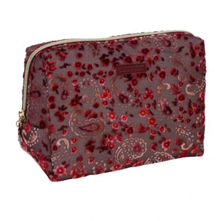 Thumbnail 1: Lucky Brand Floral Paisley Travel Cosmetic Bag w/ Travel Toiletry Bottle 