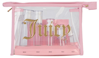 Thumbnail 1: Juicy Couture 5 Pc Travel Bottles and Cosmetic Bag 