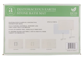 Thumbnail 2: Aura 24x15 Stone Bathmat with Non-Slip Pad 