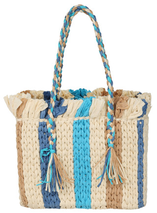 Thumbnail 1: Sun 'n Sand Woven Straw Tote with Fabric Liner 