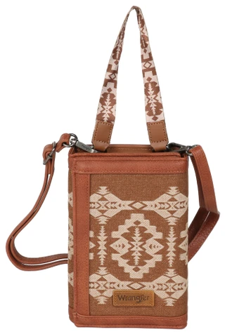 Thumbnail 1: Wrangler Fabric Tri-Fold Crossbody with Handle & Strap 