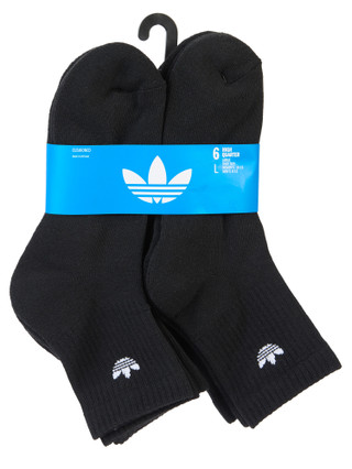Thumbnail 1: Adidas Men's 6 Pk High Quarter Socks 