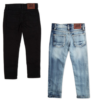 Thumbnail 2: True Indigo Little Boys 2 Pk Stretch Skinny Jeans 
